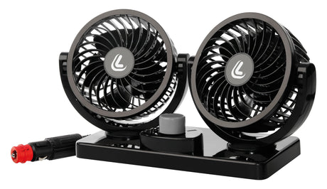 Doppio ventilatore 24V per camion  4", 2 velocità  Lampa Twin-Air 73103