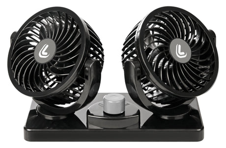Doppio ventilatore 24V per camion  4", 2 velocità  Lampa Twin-Air 73103