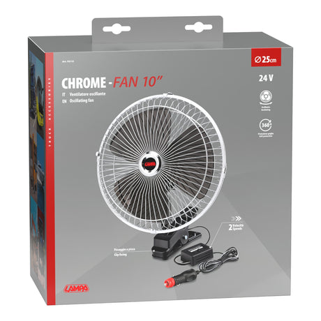 Ventilatore oscillante 24V per camion  10", 2 velocità  Lampa Jumbo 73113