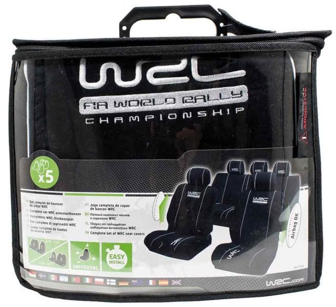 WRC Komplettset schwarzer Sitzbezüge