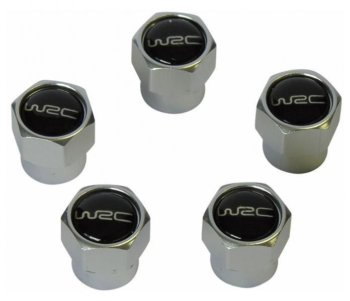 Tapones de válvula negros universales Wrc