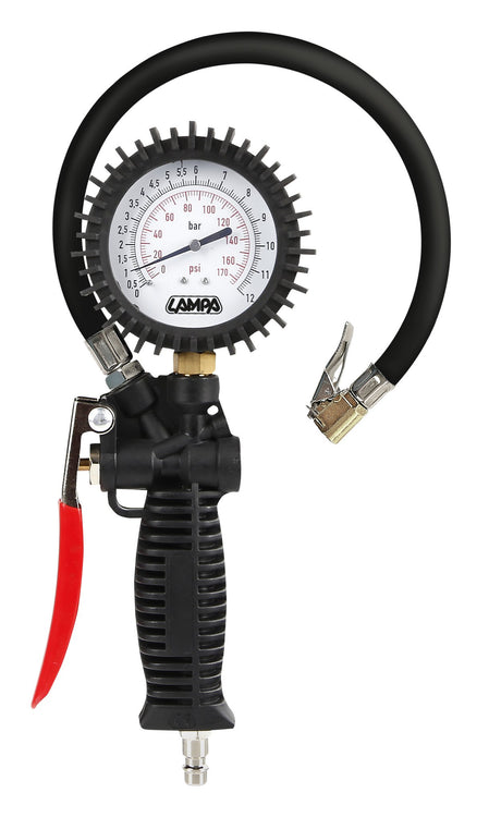 Lampa Gonfia pneumatici con manometro 270 di precisione - max 12 bar / 170 psi 74018