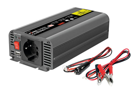 Lampa Power Inverter PSW600, trasformatore a onda sinusoidale pura 12V > 230V 74517