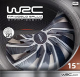 Wrc Juego de 4 tapacubos bitono Turbo de 15''