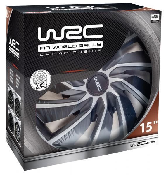 Wrc Juego de 4 tapacubos bitono Turbo de 15''
