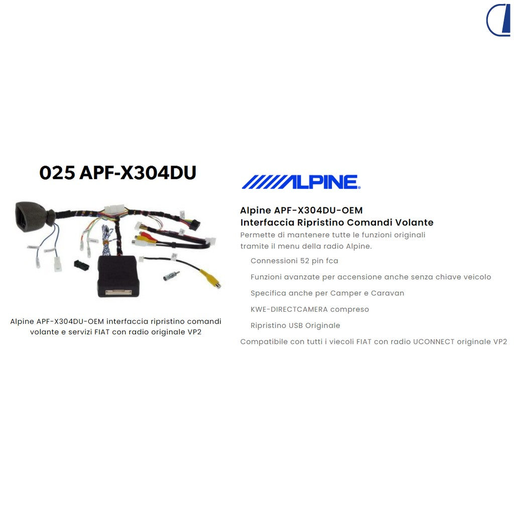 Alphatronics Kit de mandos al volante para Ducato/Jumper/Boxer/Movano 2006-2021