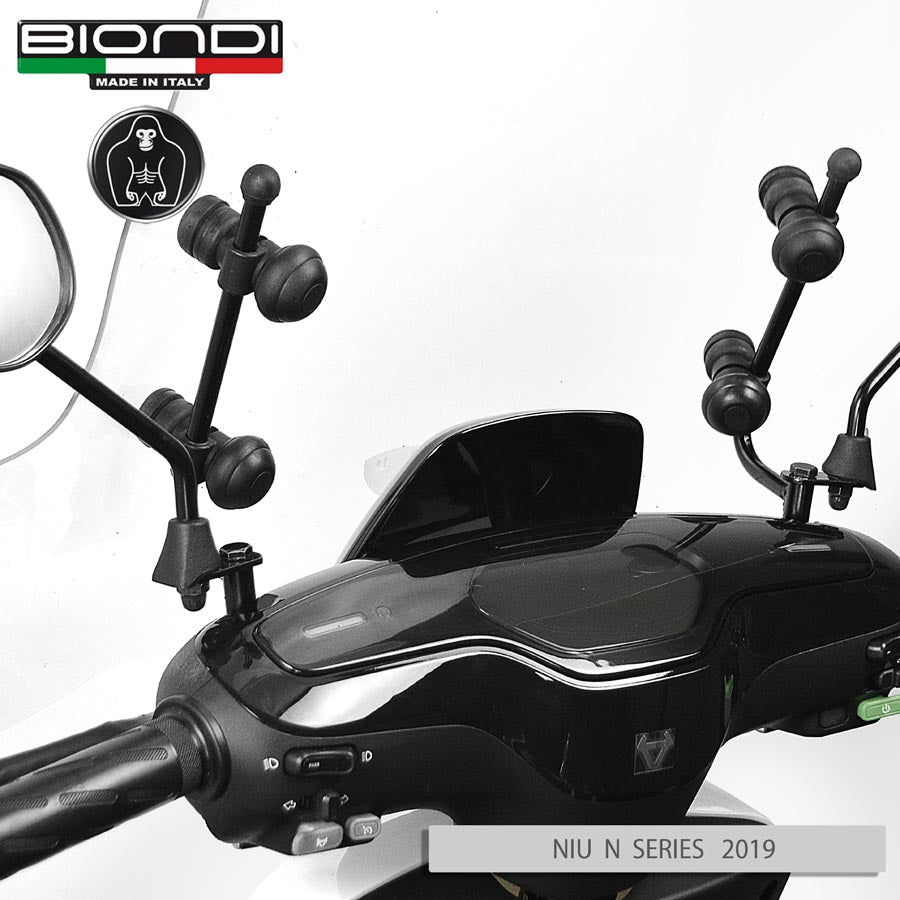 Biondi Parabrezza Pro NIU M+Sport Elettrico 2019 con Kit Attacchi