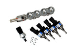 Riel de inyectores BRC de 4 cilindros IN03, incluye sensor de presión, azul