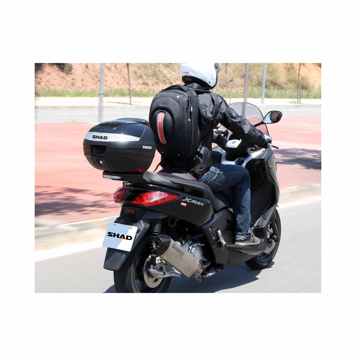 Shad SH29 Motorrad-Roller-Topcase Schwarz D0B29100