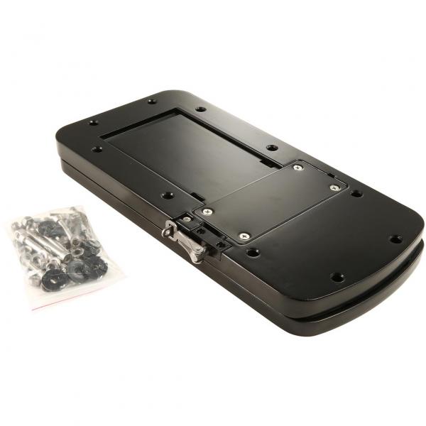 Soporte de liberación rápida de aluminio negro para motores eléctricos de la serie Xi de Motorguide