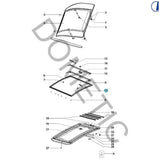 Remis Marco exterior para ventana Skyview 1070x820 mm con accesorios RAL 9001