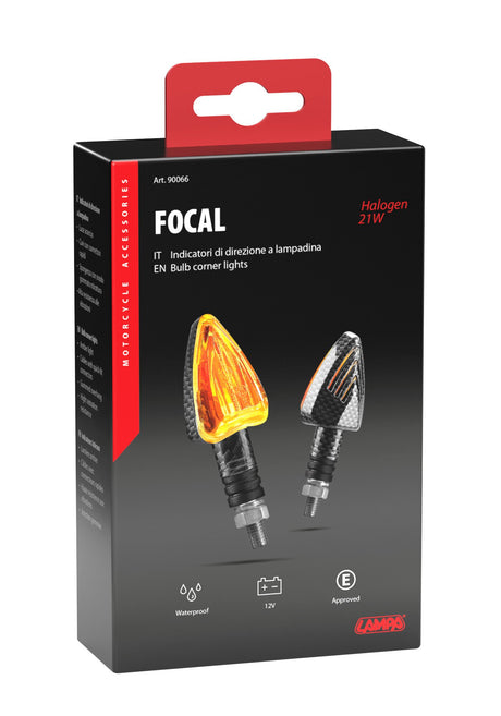 Lampa Focal, indicatori di direzione - 21W - Carbon 90066