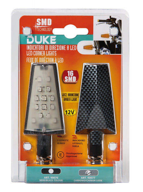 Lampa Duke, indicatori direzione a Led - 12V LED - Carbon 90077