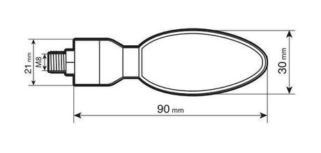 Lampa Kinesis, indicatori di direzione - 10W - Nero 90079
