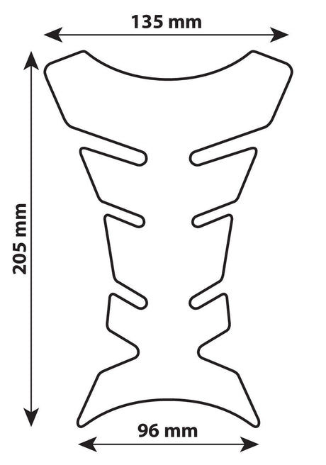 Lampa Pro-Tank X1, protezione adesiva per serbatoio - Nero 90094