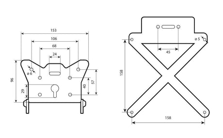 Lampa X-Plate, portatarga 90144