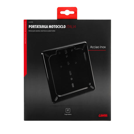 Lampa Porta targa in acciaio inox - Nero 90148