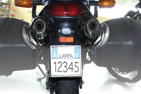 Lampa Cornice targa in acciaio inox 90149