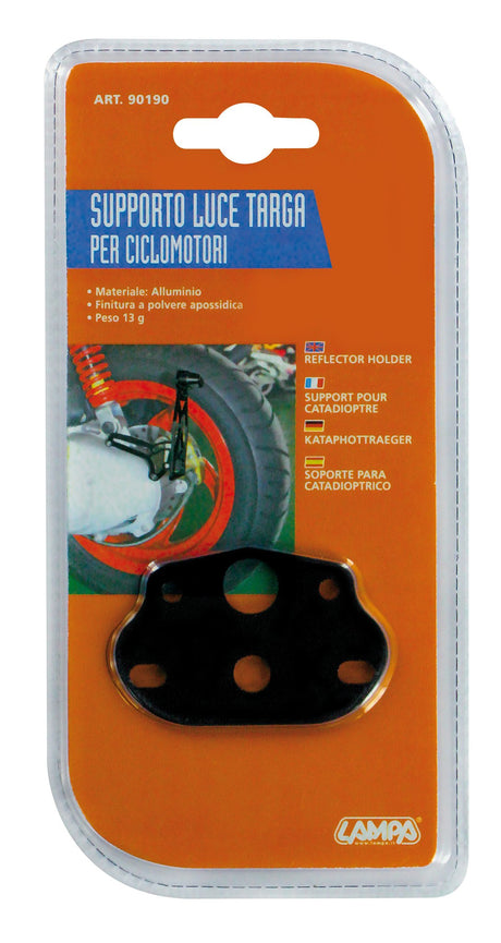 Lampa Supporto luce targa per ciclomotori 90190