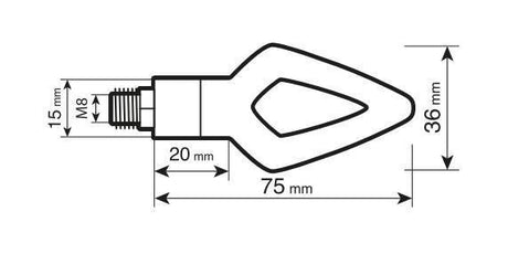 Lampa Kier, indicatori di direzione a led - 12V LED 90247