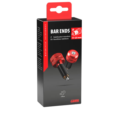Lampa SU-4, Stabilizzatori manubrio moto universali - Rosso 90324