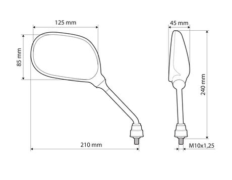 Lampa Kiro, coppia specchi retrovisori 90430