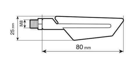 Lampa Ciclon, indicatori di direzione a led - 12V LED 90473