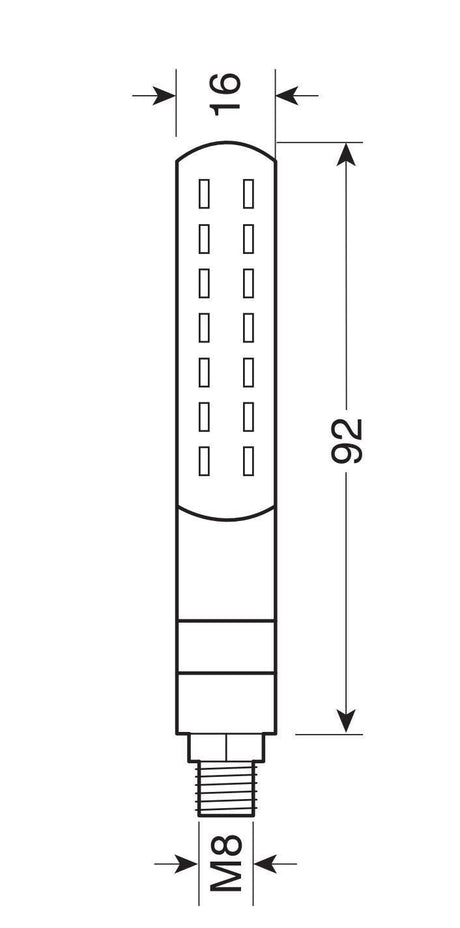 Line SQ Rear indicatori direzione led sequenziale posizione/stop post. 12V LED 90477