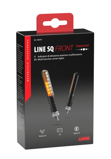 Line SQ Front indicatori direzione led sequenziale luce posizione ant. 12V LED 90478