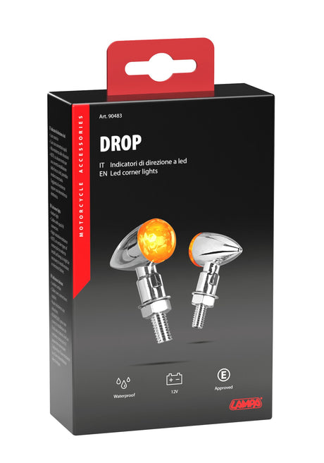 Lampa Drop, indicatori direzione a Led - Cromo 90483