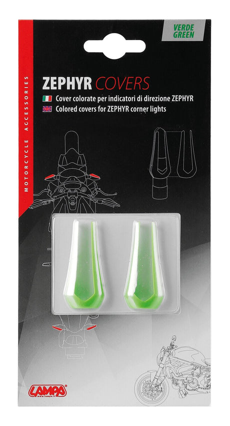 Lampa Cover colorate per indicatori di direzione Zephyr, 2 pz - Verde 90496