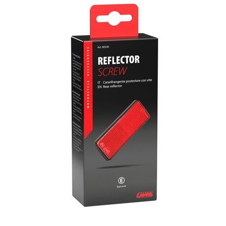 Lampa Catarifrangente posteriore con vite - 90x35 mm - Rosso 90530