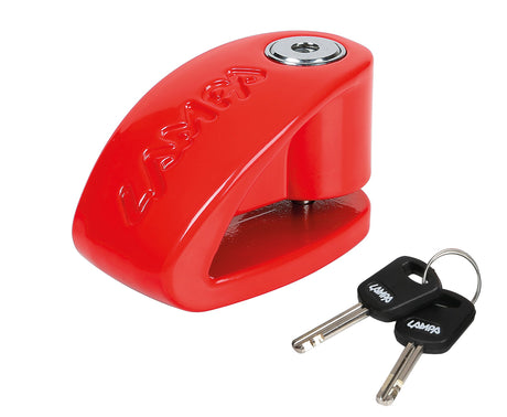 Lampa Stone, lucchetto bloccadisco - Perno  5,5 mm - Rosso 90589