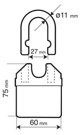 Lampa C-Lock 150R, catena antifurto - 150 cm 90632