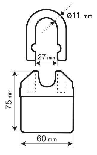 Lampa C-Lock 150 Plus, catena antifurto - 150 cm 90633