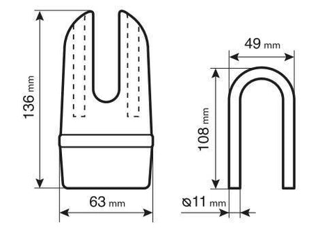 Lampa Claw XS, lucchetto bloccadisco 90634