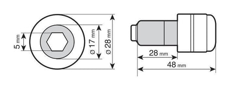 Lampa Coppia stabilizzatori manubrio - Nero 0639 90639