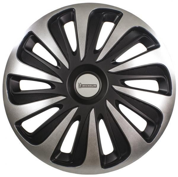 Michelin Satz mit 4 Radkappen, 14 Zoll, 3D Black Edition