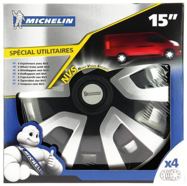 Michelin Satz mit 4 Radkappen 15" für Transporter/Wohnmobile