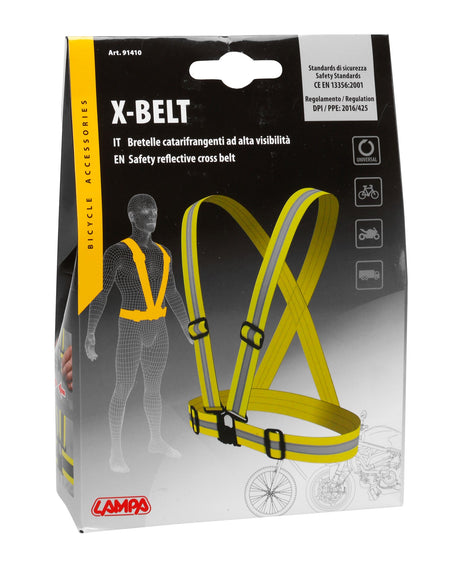 Lampa X-Belt, bretelle catarifrangenti - Giallo 91410