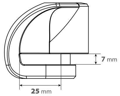 Lampa Stone XS, lucchetto bloccadisco - Perno diametro 5,5 mm - Nero 91561