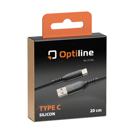 Optiline Cavo in silicone Usb A > Usb Type C - 20 cm