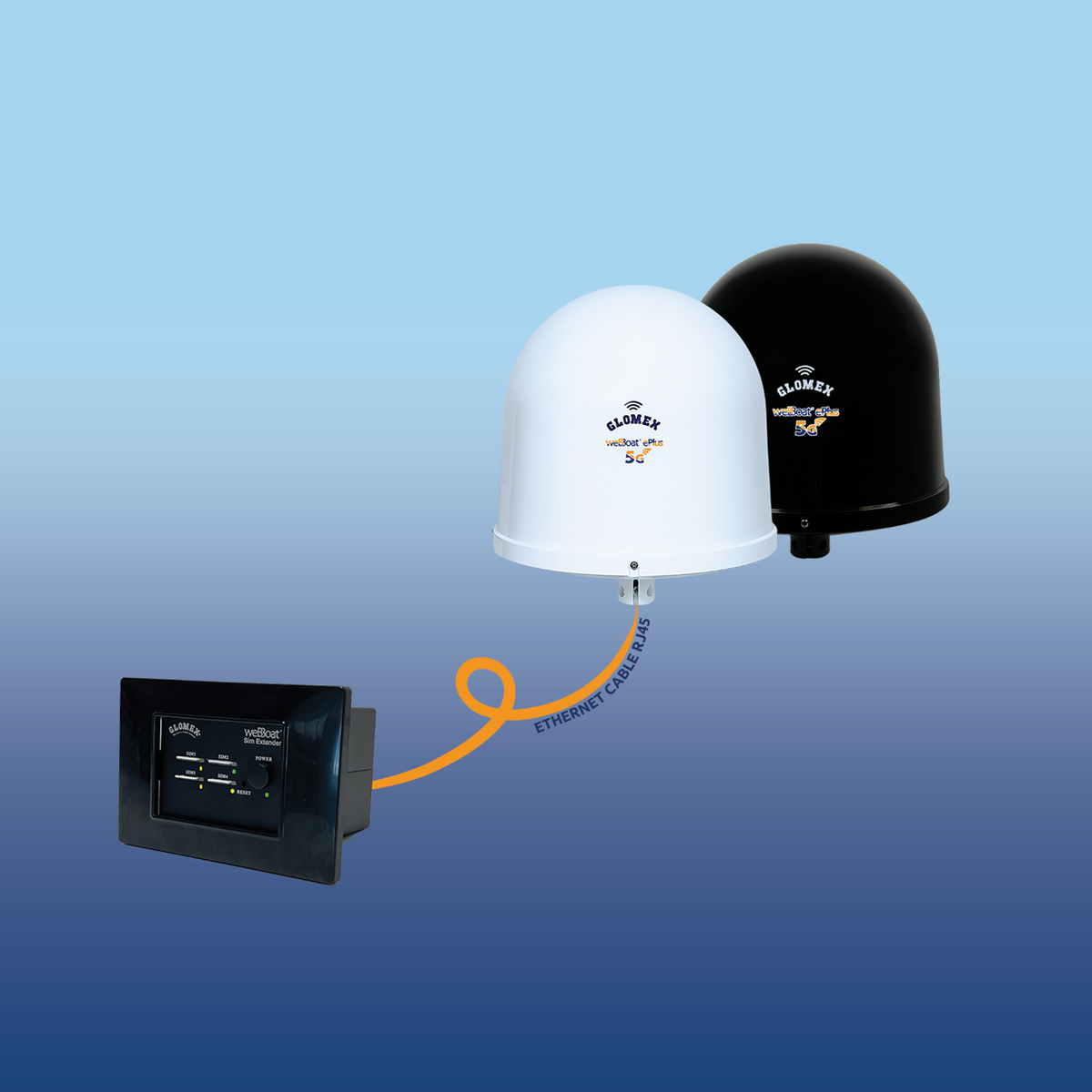 Glomex weBBoat Plus 5G mit SIM Extender 5G/4G Internet für Boote