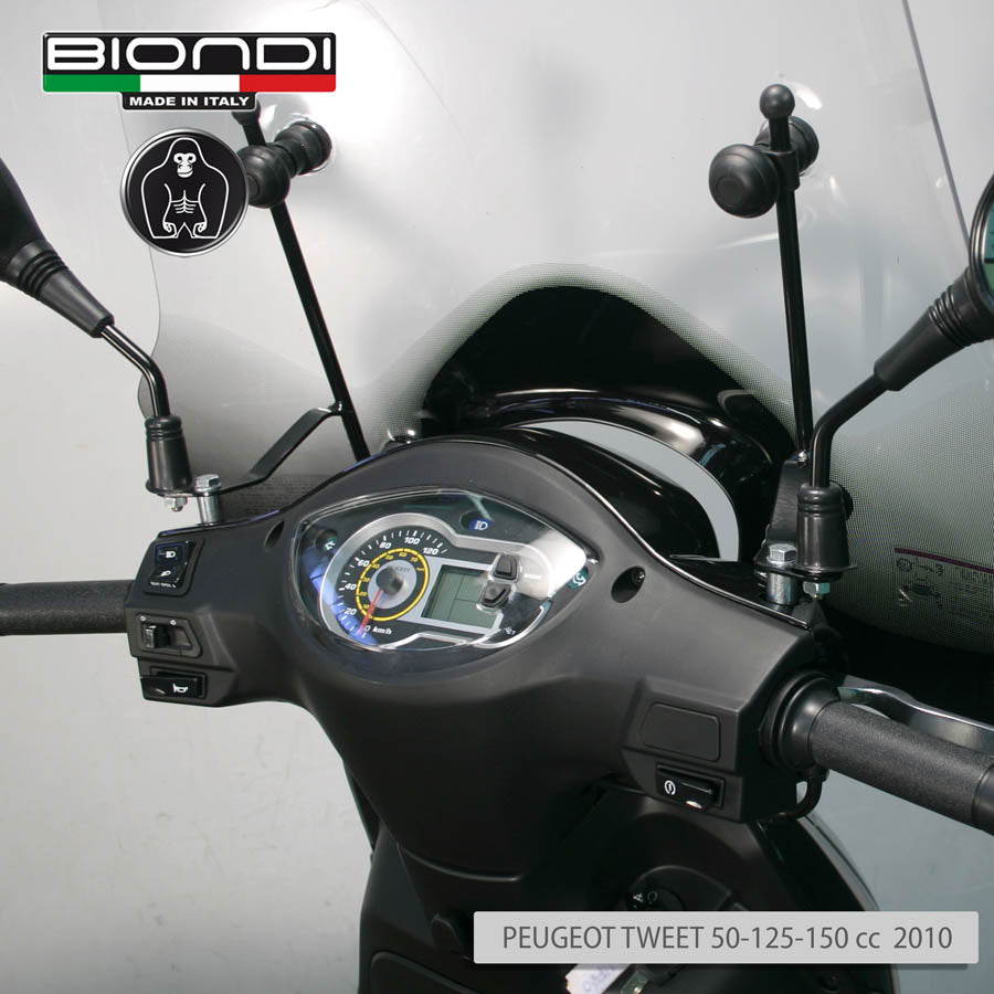 Biondi Parabrezza Z Trasparente + Attacchi Peugeot Kisbee M 125 2025