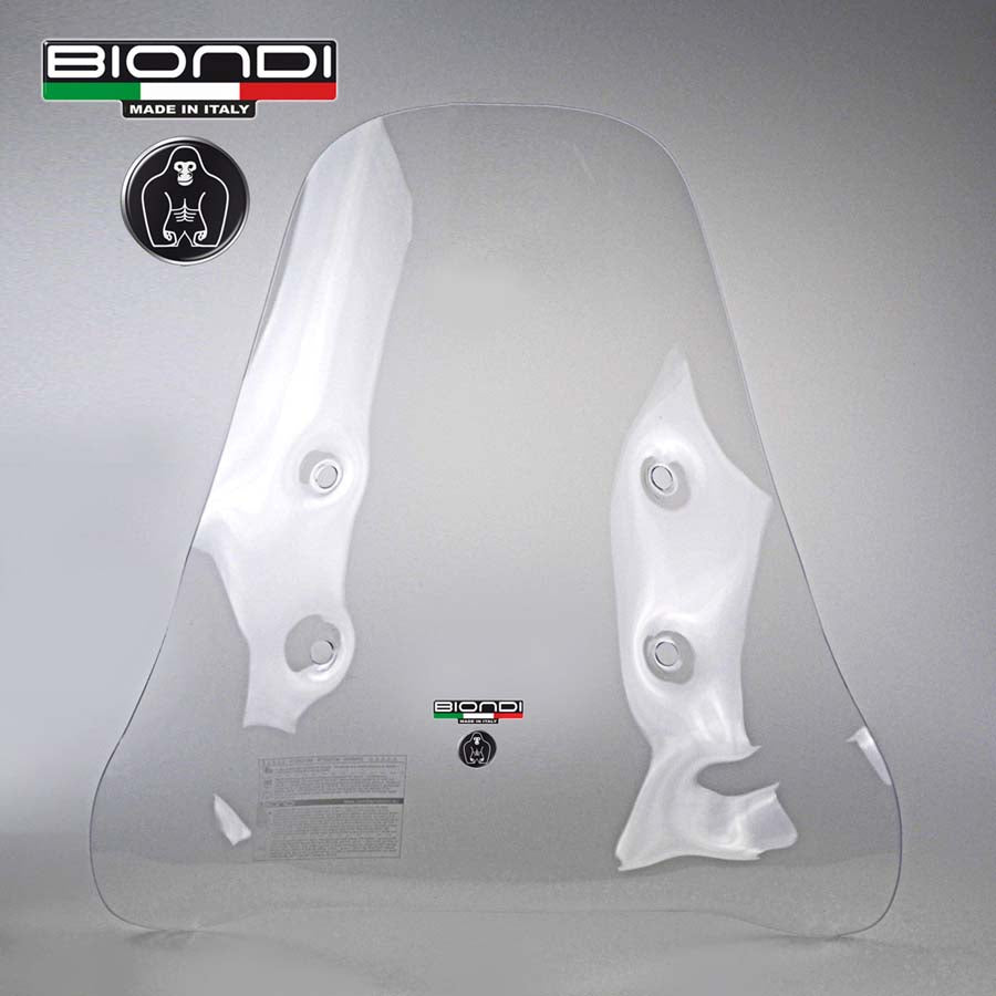 Biondi Club Parabrezza Scooter Trasparente 72x68 cm - Solo Schermo