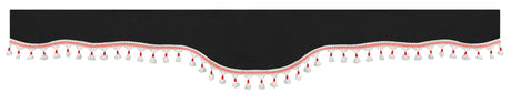 Lampa Luxury Pro-Cabin, set tende in poliestere per camion - Nero/Rosso 96040