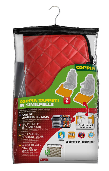 Tappettini Rosso Iveco Stralis 08/06>12/12 aut.man.cab.lar. 96118