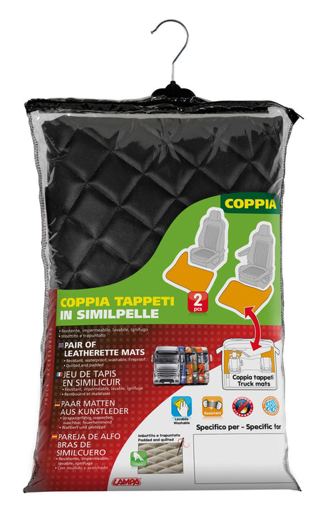 Tappettini Nero Actros MP4 09/11>09/19 cab.lar. sedile pass.piegh. 96135
