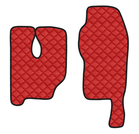 Coppia tappeti in Skeentex Rosso Mercedes Actros MP3 (06/08>12/13) tunnel alto 96148