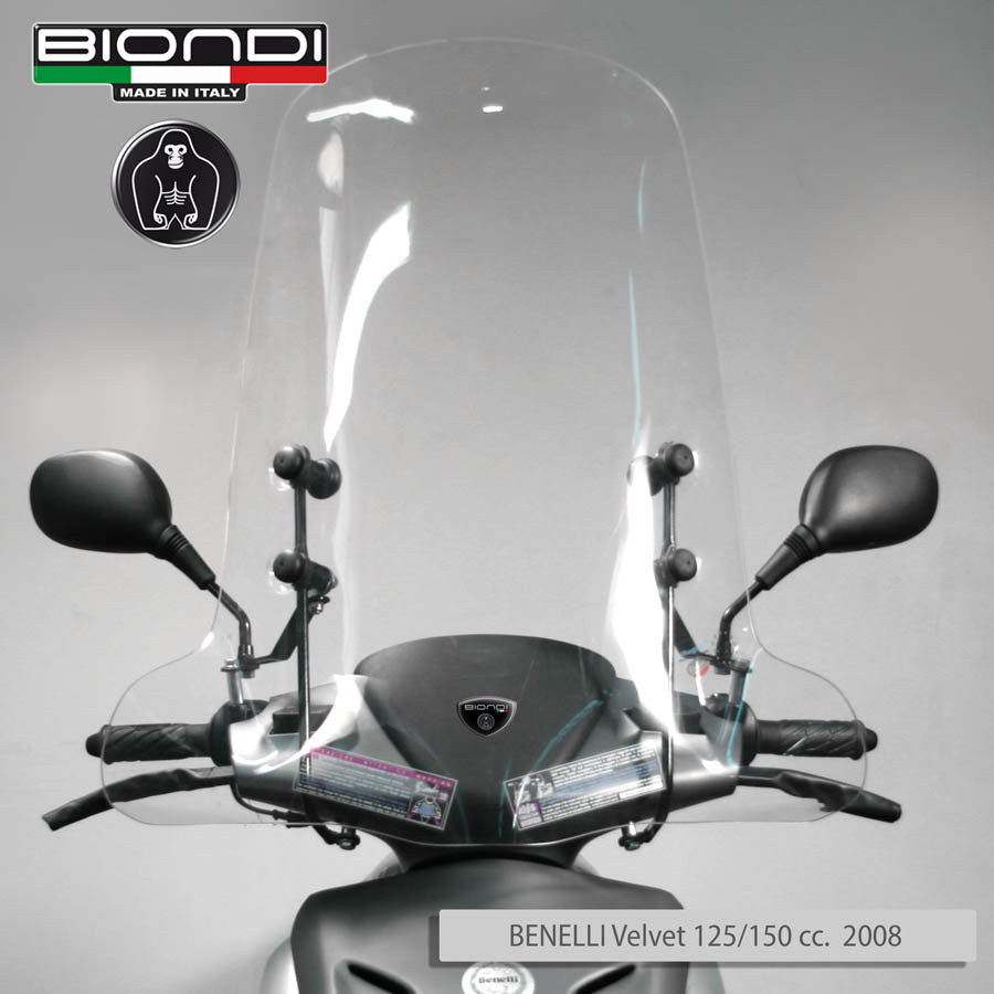 Biondi Parabrezza Z Trasparente + Attacchi WAYEL W2 E-Scooter 2020